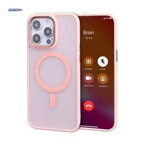 Magsafe Magnetic Phone Case Translucent Hard PC Soft Slim Shockproof