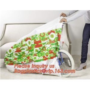 Merry Christmas Santa Claus Pattern Jumbo Bicycle / Bike Sack Gift Bag For Children 60 X 72 inch,Sacks For Extra Large P