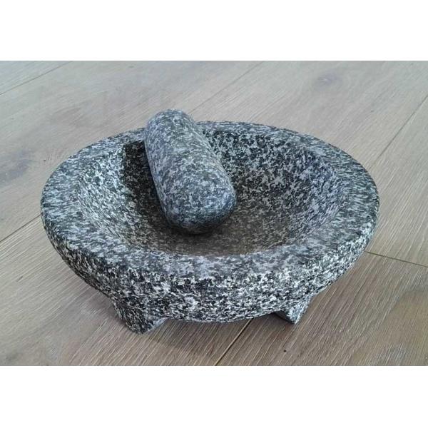 Buy Kitchen Spice Grinding Stone Mortar And Pestle Press Garlic Pounder 20cm at wholesale prices