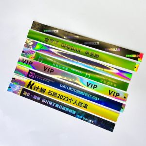 Customized Event Wristband Shiny Bracelet Laser Glitter Party Activity Wristband