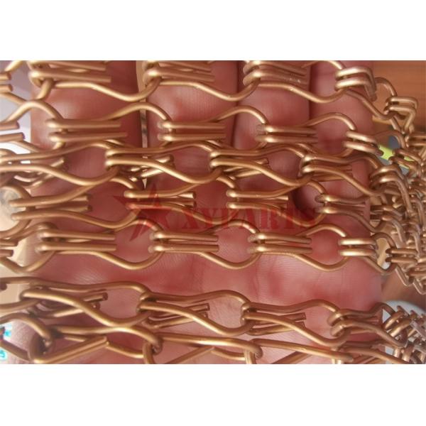 Colorful Aluminum Chains Curtain As Space Divider For Hotel Decoration