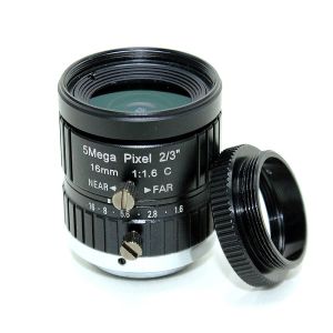 China 5MP 16mm C mount lens with 2/3'' image size for Machine Vision HD Camera on sale China 5MP 16mm C mount lens with 2/3'' image size for Machine Vision HD Camera on sale