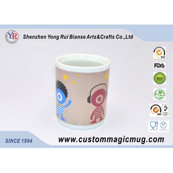 Thermochromic Ceramic Heat Sensitive Magic Mug , Eco Friendly Coffee Mugs
