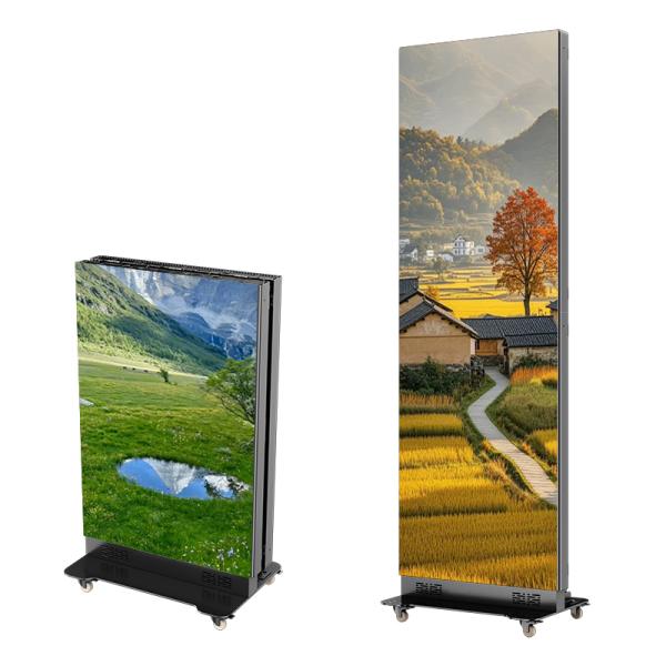 YUYI Portable Foldable LED Poster Display with 4K Display 1200cd/sqm Brightness