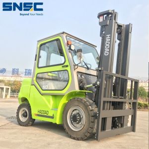 5t Diesel Engie Forklift FD50 with Shifter Fork and Lift Height Ranges from