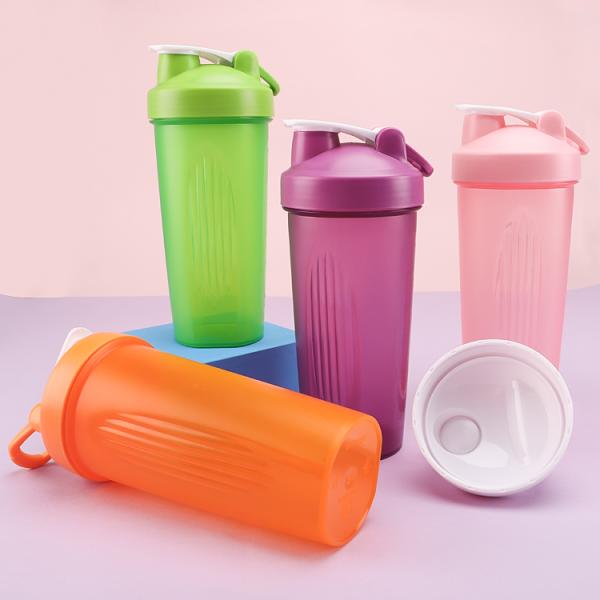 Custom Logo Mixing Water Drink Gym Blender Protein Shaker Bottle Plastic Portable Blender Shaker Bottle With Ball