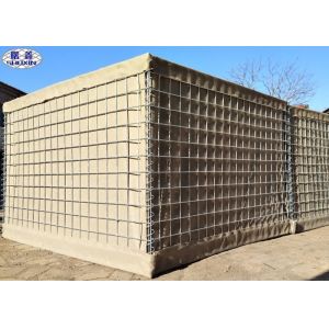 Geotextile Lined Defensive Barrier 300 GSM Blast Mitigation Customized Length