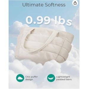 BAGSMART Women's Handbag, Lightweight and Fluffy Handbag, Multi-compartment