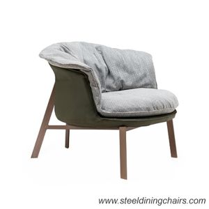 Luxury Art 24.80KGS 630mm Leisure Stainless Steel Accent Chair