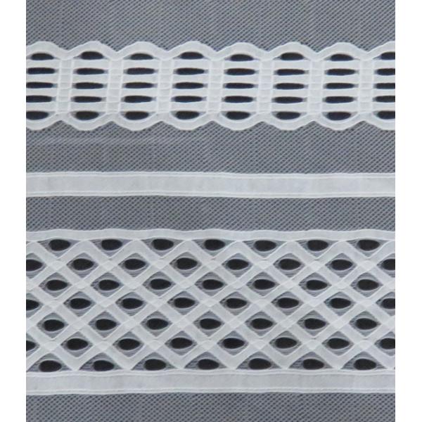 Train tracks Lines Net Cotton Nylon Lace Fabric for garment or Summer Dresses