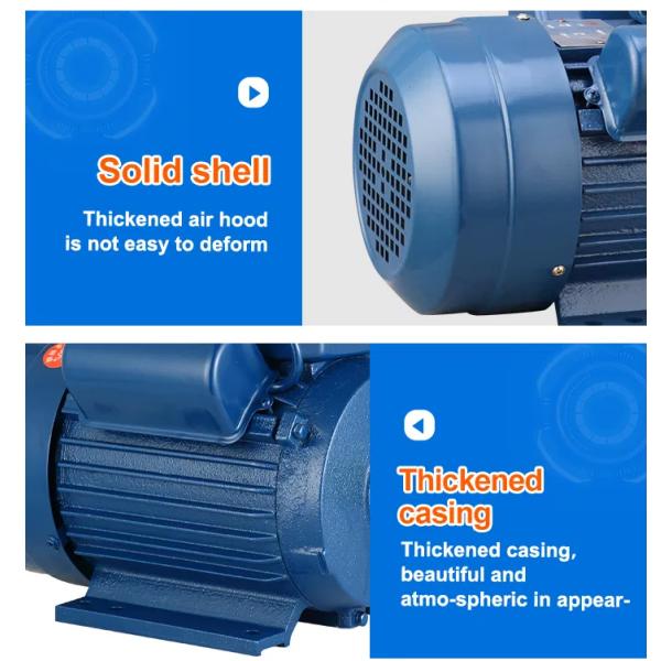 YC132S-4 B5 Cast Iron 3KW Single Phase Motor Double Value Capacitor Asynchronous Motor