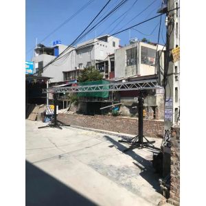 6M Height Telescopic Mobile Truss Lift Stand Square Sound Lighting Events Hand