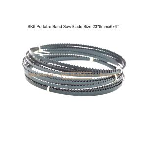 China SK5 Portable Bandsaw Blade Size:2375mmx6x6T,For Cutting Both Wood and Soft metal on sale