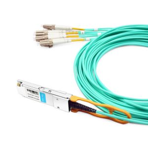 Cisco QSFP-8LC-AOC20M Compatible 20m (66ft) 40G QSFP+ to 8 LC Connector Active