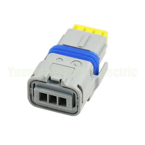 3 Pin 211PC032S8049 Grey Automobile FCI Wiring Socket AC Assembly Plastic Housing Electric Cable Connector