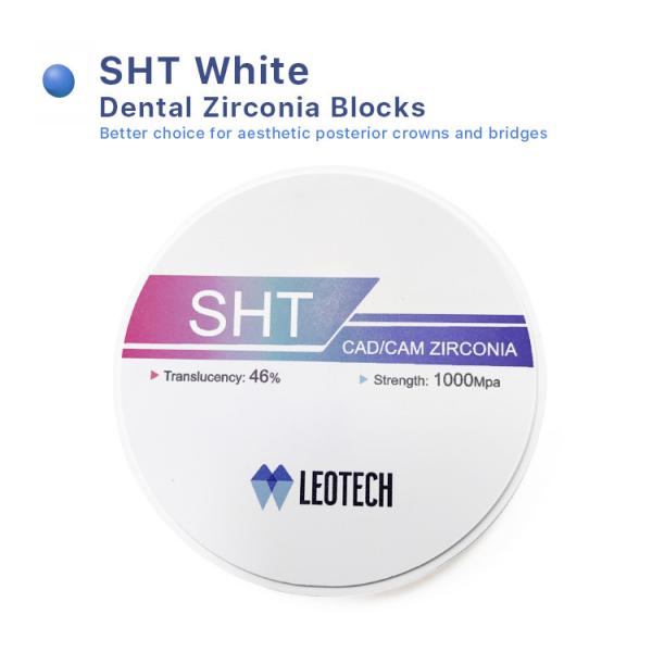 ODM SHT White Multilayer Zirconia Blank Dental Lab Cad Cam Zirconia Multilayer