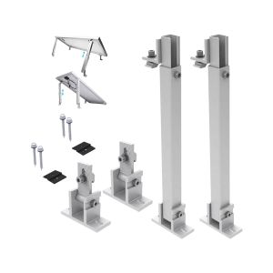 60M/s Wind Load Adjustable Aluminum Solar Panel Mounting Bracket for Small Panel