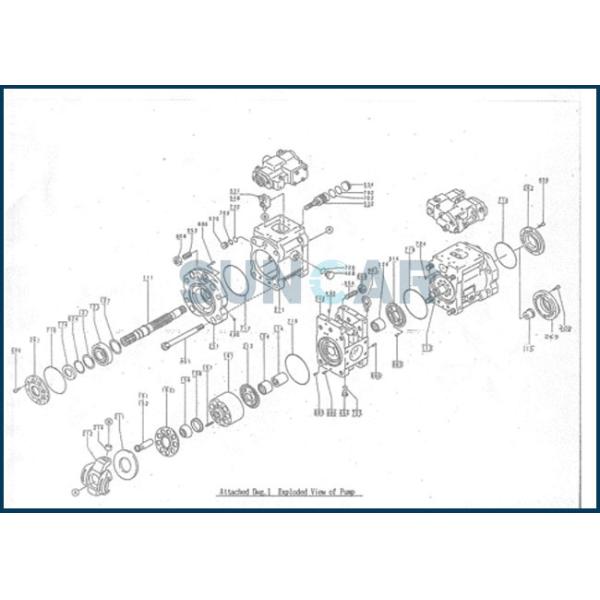 Buy 2437U188S530 Main Pump Seal Repair Kit Fits Kobelco SK115SRDZ at wholesale prices