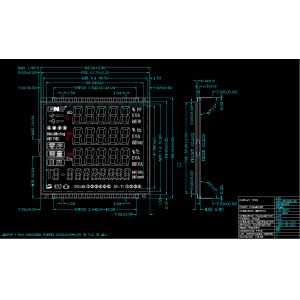Power Meter STN Lcd Segment Display Black And White