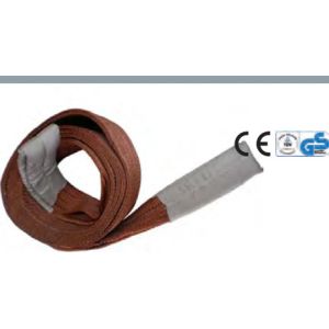 China 9000kg Polyester Eye And Eye Webbing Sling Three Layers on sale