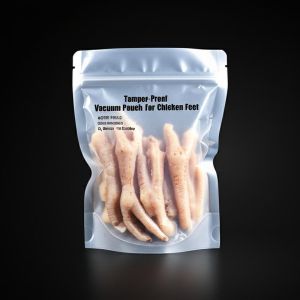 Tamper-Proof Vacuum Pouch For Chicken Feet ASTM F3510 Child-Resistant O₂ Barrier