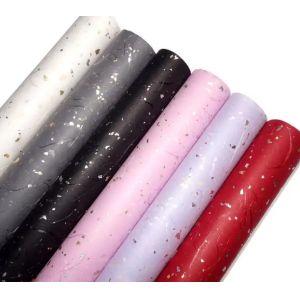 Waterproof Rolled Packaging Paper 60*60cm Flower Wrapping Paper Shinny