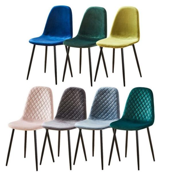 Velvet 450mm 860mm 6KGS Living Room Leisure Chair