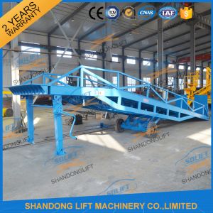 6T-15T Adjustable Warehouse Loading Ramp Mobile Container Yard Ramp CE SGS TUV