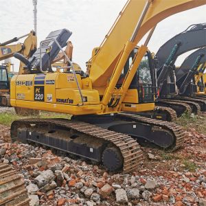 Original Japan Komatsu PC220 Excavator 22 Ton Crawler with 23 KG Operating