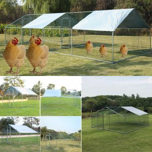 Air Circulation PE Cover Chicken Run Kennel For Poultry