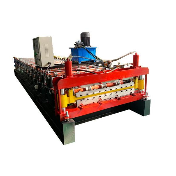 aluminum 1000mm Chain Drive Ibr Roof Sheet Making Machine 70mm Shaft Diameter