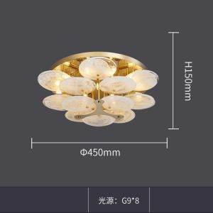 Modern Glass Industrial Retro Household Lamp Living Room chandelier ceiling