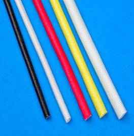 Flexible UL VW-1 Acrylic Coated Fiber Glass Sleeving / Sleeves for Insulation Wear Resistance