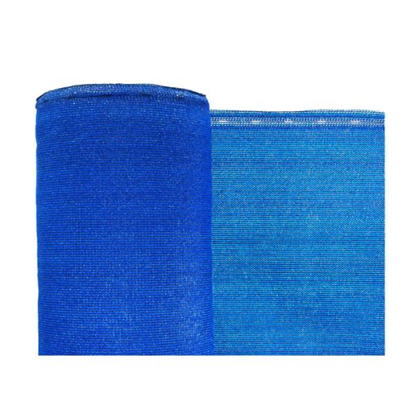 Blue / Dark Green Color Garden Shade Sail 150gsm Privacy Fence Netting With Loop Eyelets