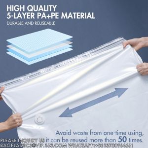 Big Size Space Saving Compressed Polyester Vacuum Storage Bags Combo 12 Pack