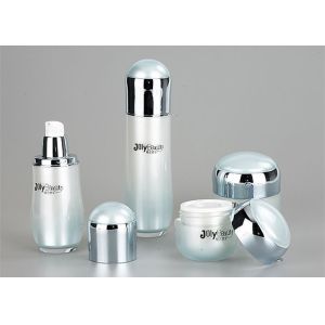 Quality Buckle Shape Round Empty Cream Containers Bottle / Plastic Cosmetic Bottles for sale