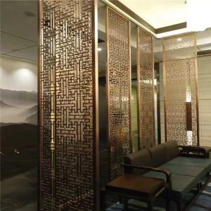 Quality Mirror Rose Gold Stainless Steel Wall Panels For Hotels/Villa/Lobby/Shopping Mall for sale