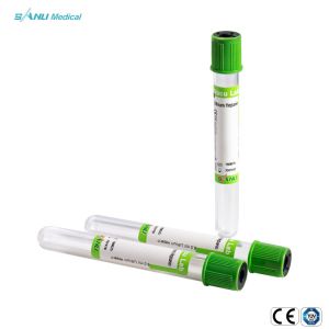 Disposable Glass Lithium Heparin 2ml Green Tube For Blood Collection
