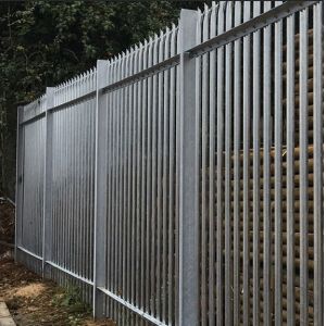 Assembled 2.4 M Palisade Metal Fencing Galvanised European Style