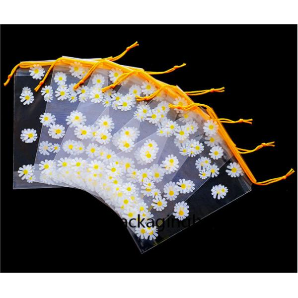 Buy 0.06mm Transparent LDPE Plastic Drawstring Bags at wholesale prices