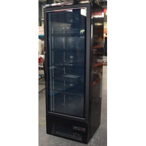 Ventilated Cooling Upright Glass Door Freezer For Ice Cream