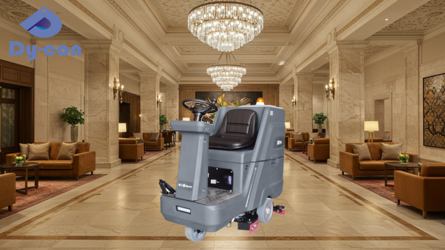 Quality Efficient Hotel Lobby Cleaning: Compact Ride-On Scrubber For Marble &amp; Tile Floors for sale