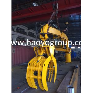 Professional supplier Stationary hydraulic Knuckle Boom Crane with clamshell