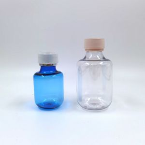 Quality 350ml Plastic PET Cosmetic Bottle With Cap Lotion Cream Pump for sale