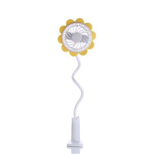 Quality Sunflower clip fan rechargeable battery portable mini clip fan for sale