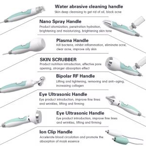 8 In 1 Hydra Dermabrasion Oxygen Jet Peel Machine Hydra Peeling Facial H2o2