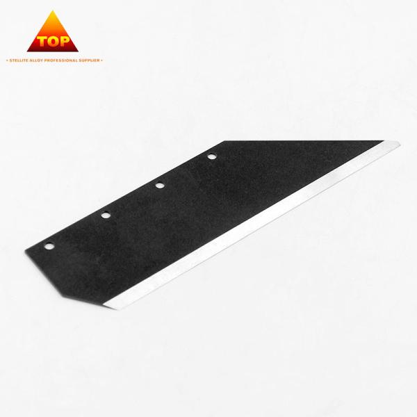 Buy Textile Industry Cobalt Chrome Alloy Cutter Blade Abrasion Resistant at wholesale prices