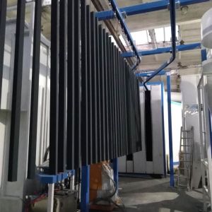 Quality Honduras 480V 60Hz PP Spray Booth Vertical Powder Coating Line Of Aluminium Alloy Profile From Guangdong Of China for sale