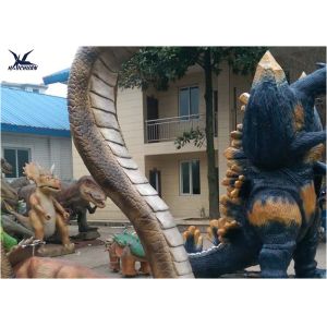 Artificial Waterproof Animatronic Animals Snake Statues With Mouth Open And