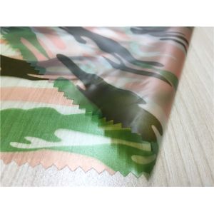 Camouflage Printed Waterproof Tpu Fabric 0.15mm Thickness For Boys' Coats